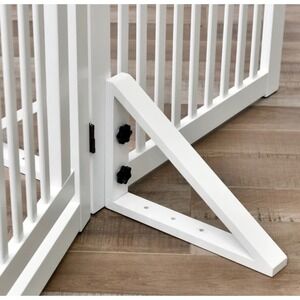 WELLAND Triangle Support Feet Pet Gate Stabilizers Set of 2 New (white)
